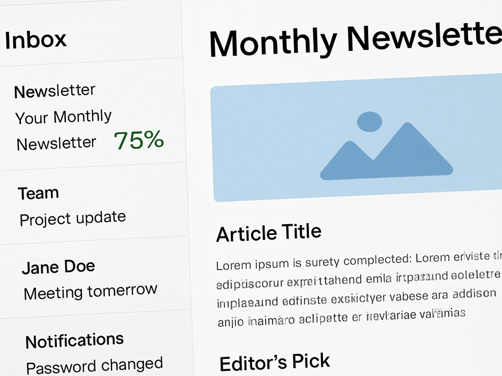 Newsletter Copy